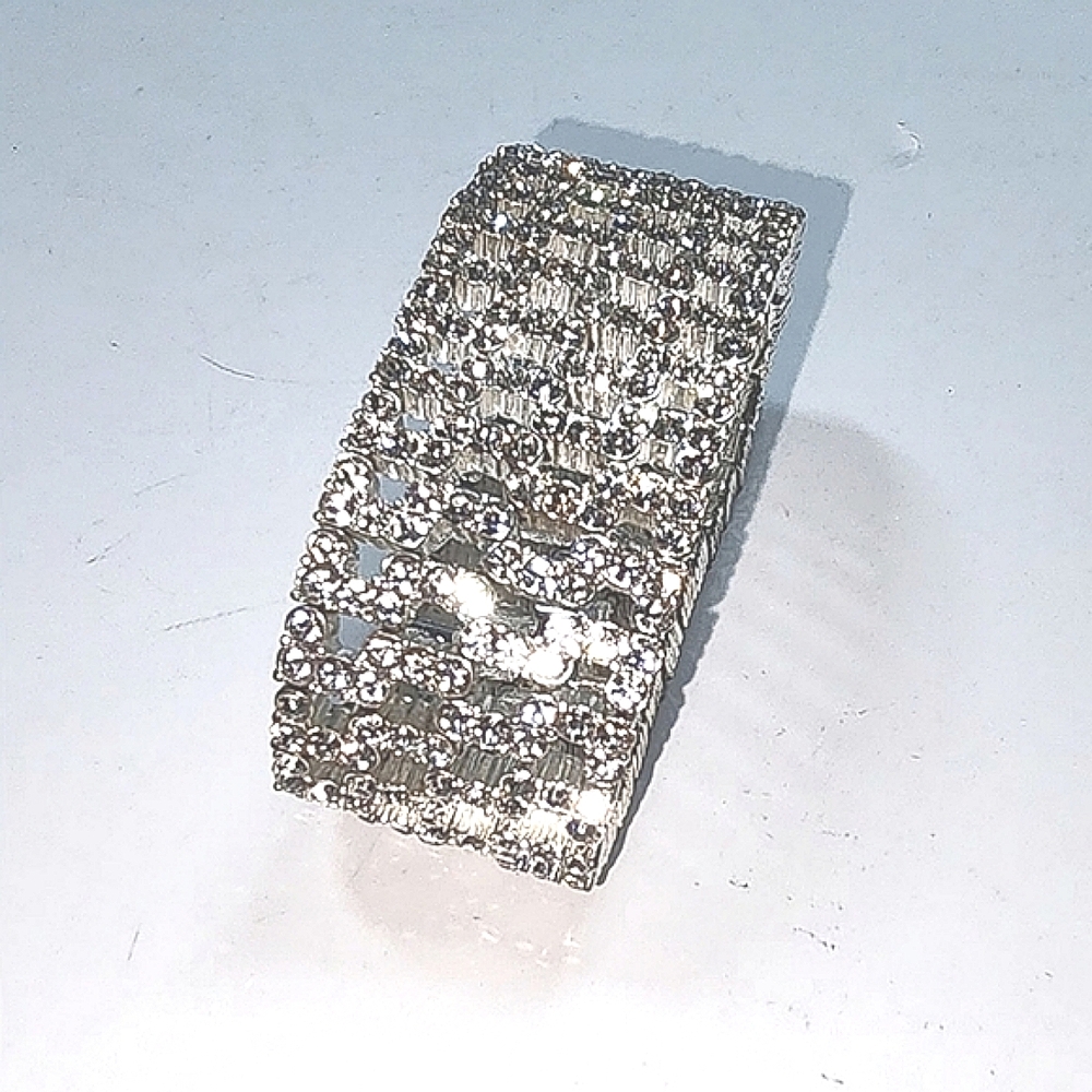 SOLD Silver and Diamond Accent Bracelet